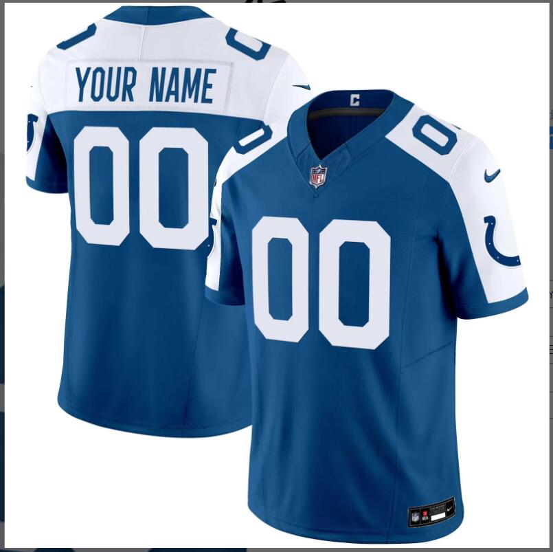 Men 2024 Nike NFL  Indianapolis Colts  Vapor Limited Custom Jersey